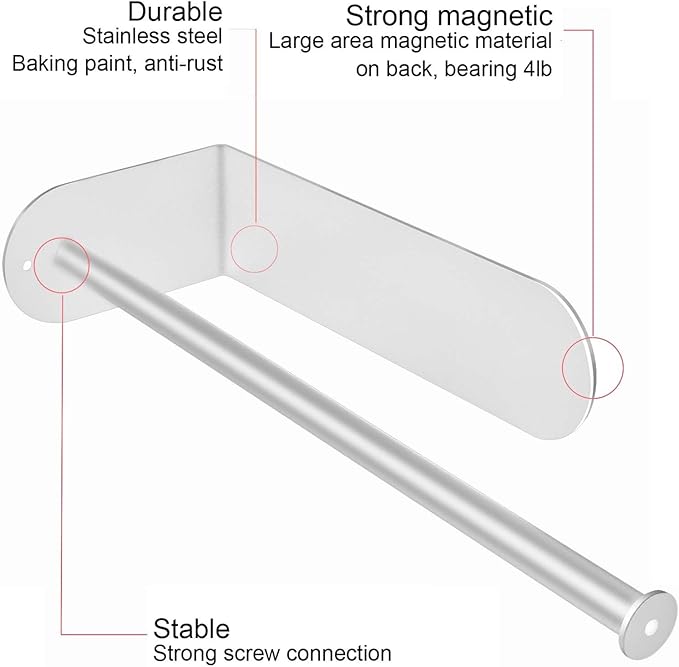 Paper Towel Holders Magnetic Towel Roll Holders - Image 5