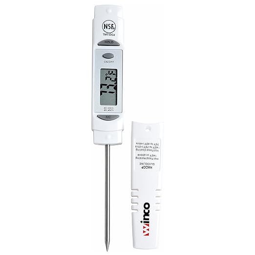 Winco Digital Thermometer, 1-1/4" LCD, 3-1/8" Probe by Winco
