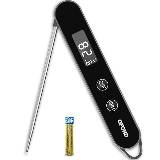 Meat Thermometer Digital for Cooking and Grilling, Instant Read Food Thermometer by OFOND