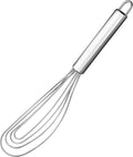 10.63" Stainless Steel Flat Whisk, Egg Beater by Tafond