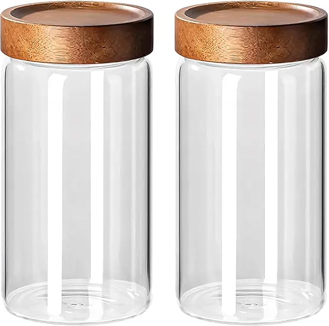Glass Jar with Screw Top Lid 37oz Borosilicate Glass Spice Jars Seasoning - Image 7