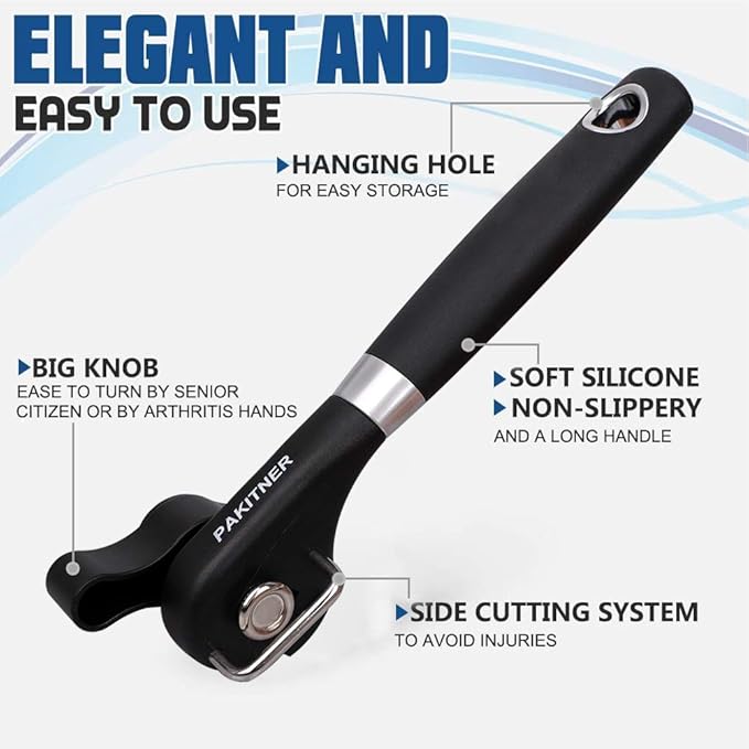 PAKITNER- Safe Cut Can Opener, Smooth Edge Can Opener - Image 2