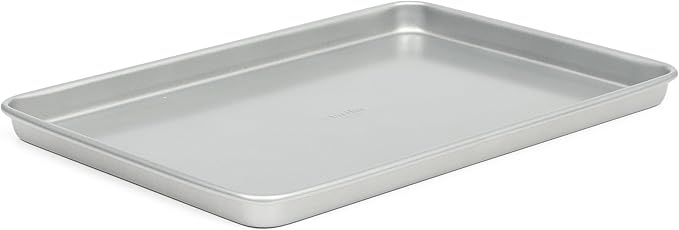 Martha Stewart Gallen 15 x 10 Inch Nonstick Carbon Steel Cookie Sheet – Silver by MarthaStewart