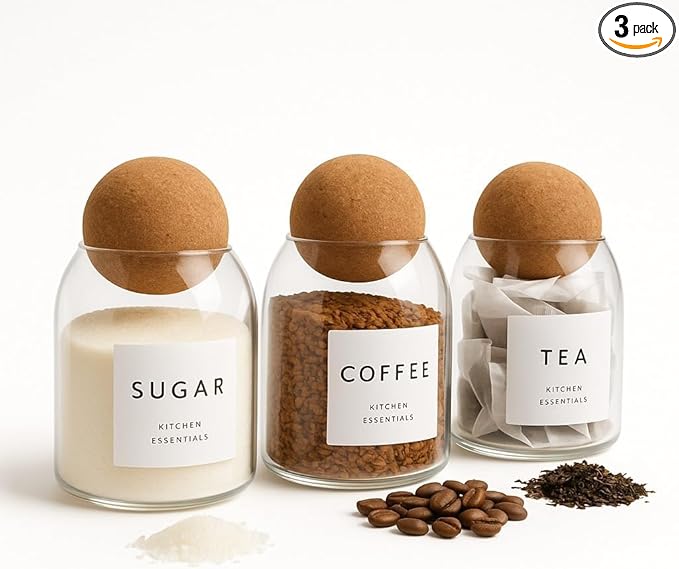 Coffee Tea Sugar Container Set by Livabl