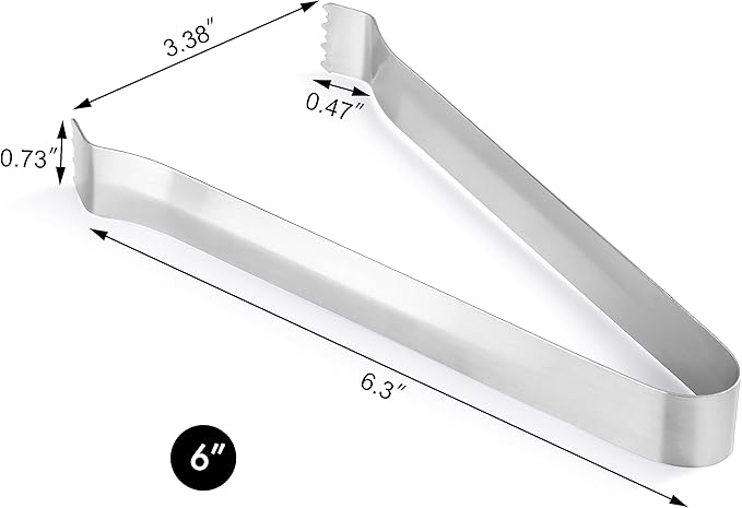 New Star Foodservice 42269 Restaurant-Grade Pom Tong, Stainless Steel, 6.5 inch - Image 3