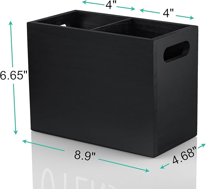 ALELION Black Utensil Holder for Kitchen Counter - Image 7