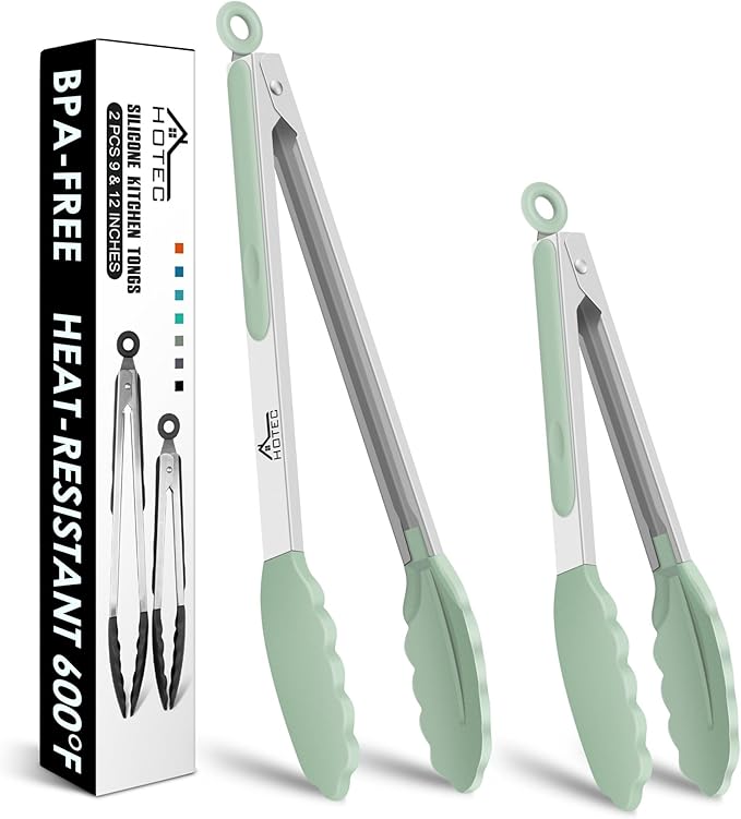 Hotec Premium Stainless Steel Locking Kitchen Tongs by Hotec