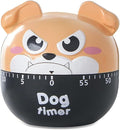 Cute Dog Kitchen Timer Manual Mechanical Rotating Alarm 55 Minutes Countdown by hobbyme