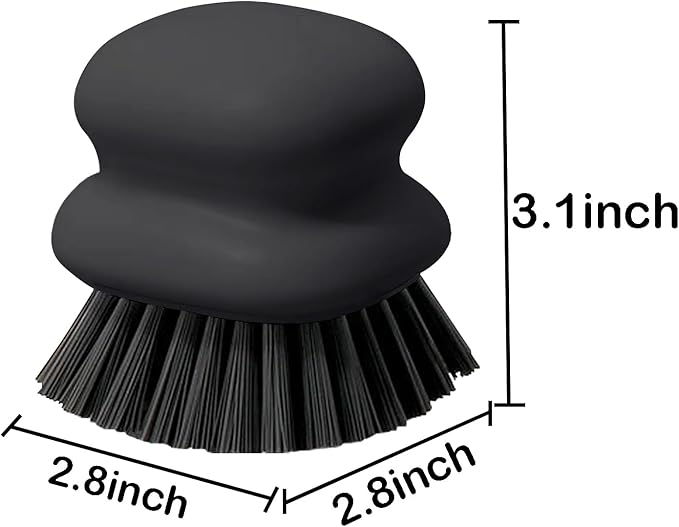 Dish Brush with Handle, Kitchen Scrub Brushes - Image 4