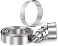 HULISEN Stainless Steel Round Cookie Biscuit Cutter Set, 11 Circle Donut by HULISEN