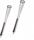2 Pieces 10.23inch Stainless Steel Ball Whisks, Durable Manual Egg Beater by Unknown
