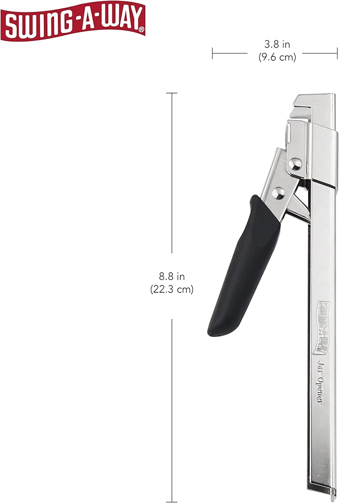 Swing-A-Way Comfort Grip Jar Opener, Adjustable Multifunctional Stainless Steel - Image 2