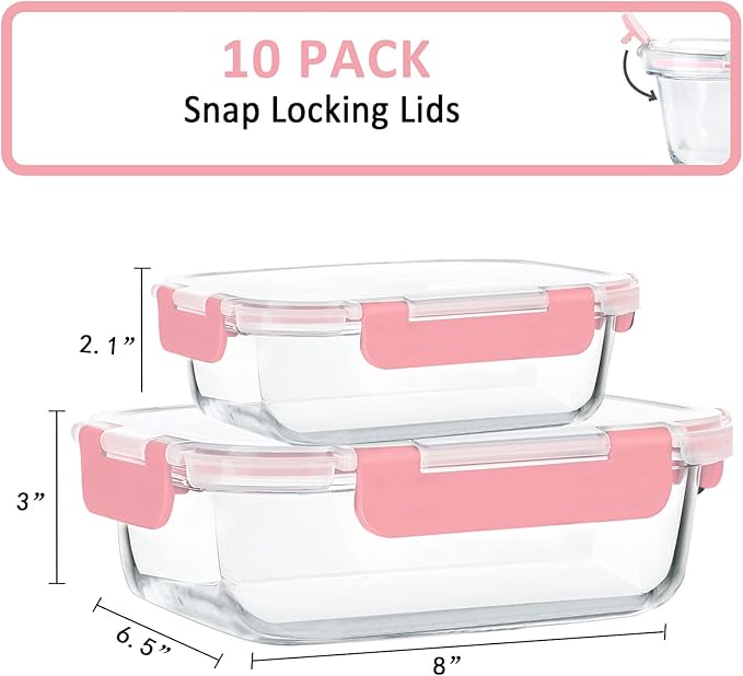 M MCIRCO [10-Pack Meal Prep Containers - Image 2