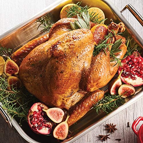 Tramontina 16.75-Inch Stainless Steel Roasting Pan with Rack