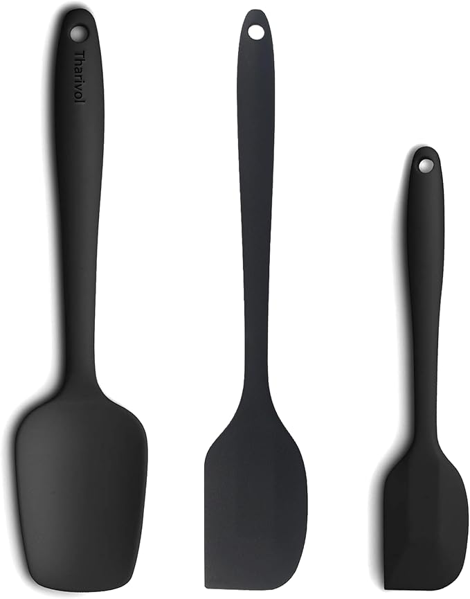 3 Pcs Silicone Spatula, Food Grade Rubber Spatula, Spatulas Silicone Heat by Unknown