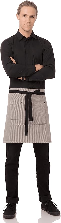 Chef Works Unisex Portland Half Bistro Apron - Image 2