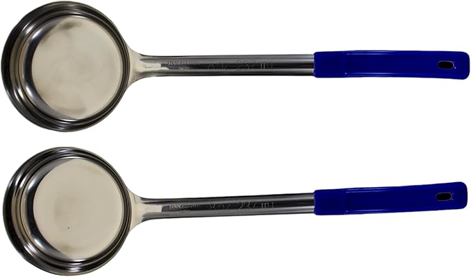 8 Ounce Solid Stainless Steel Portion Control Ladle Spoon by Habanerofire