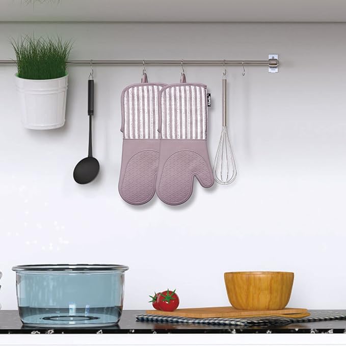 Alselo Silicone Oven Mitts Heat Resistant 932℉ - Image 7