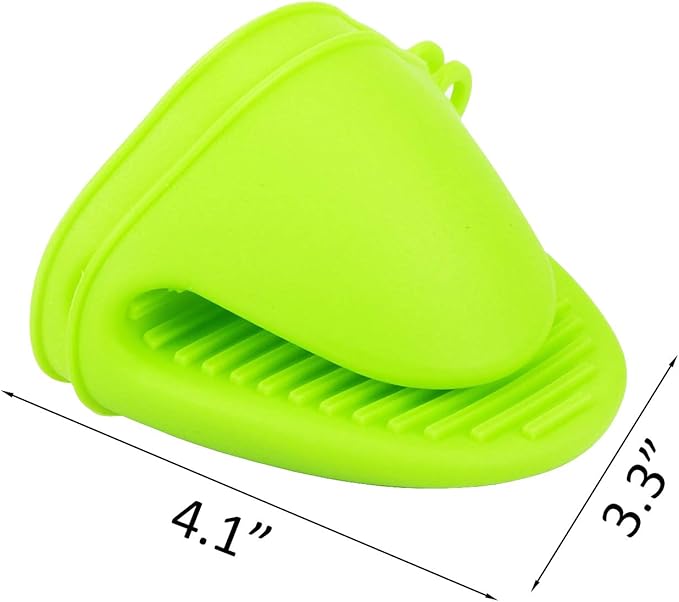 2 Pairs Mini Oven Gloves Silicone Heat Resistant Cooking Pinch Mitts Potholder - Image 5