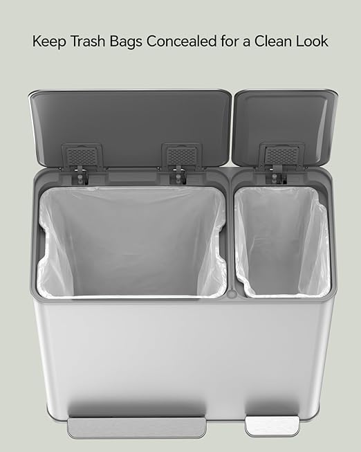 Lovewind Dual Trash and Recycling Bins - Image 7