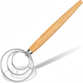 Maxjoy Danish Dough Whisk Wooden Dutch Bread Mixer by MAXJOY