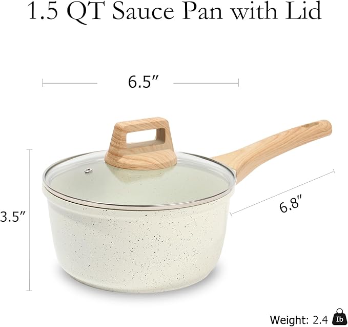 ESLITE LIFE Nonstick Sauce Pan - Image 2