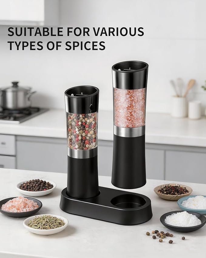 CIRCLE JOY Gravity Sensor Salt and Pepper Grinder Set - Image 6