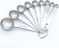 Luomorgo 9 Pc Measuring Spoons Set, Stainless Steel, 1/16 to 1 tbsp by Luomorgo