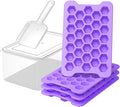 Mini Ice Cube Tray for Freezer: Small Plastic Ice Cubes Trays for Freezer by FDDAI