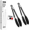 Premium Stainless Steel Heat Resistant Kitchen Tongs by JIDSPWLS-USStrore