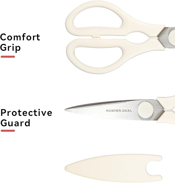 Kitchen Scissors for Food, HUNTER.DUAL Heavy Duty Come Apart Poultry Shears for - Image 6