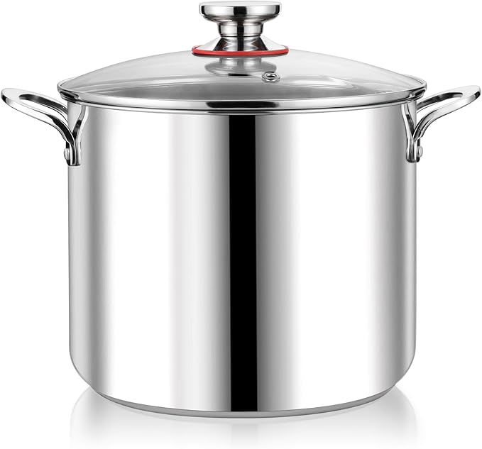 P&P CHEF 12 Quart Stainless Steel Stock Pot by PPCHEF
