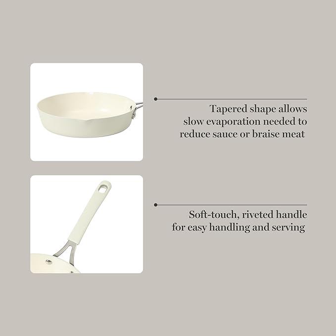 Martha Stewart Heathland 9.5 Inch Aluminum Cookware Non-Toxic Premium Ceramic - Image 5