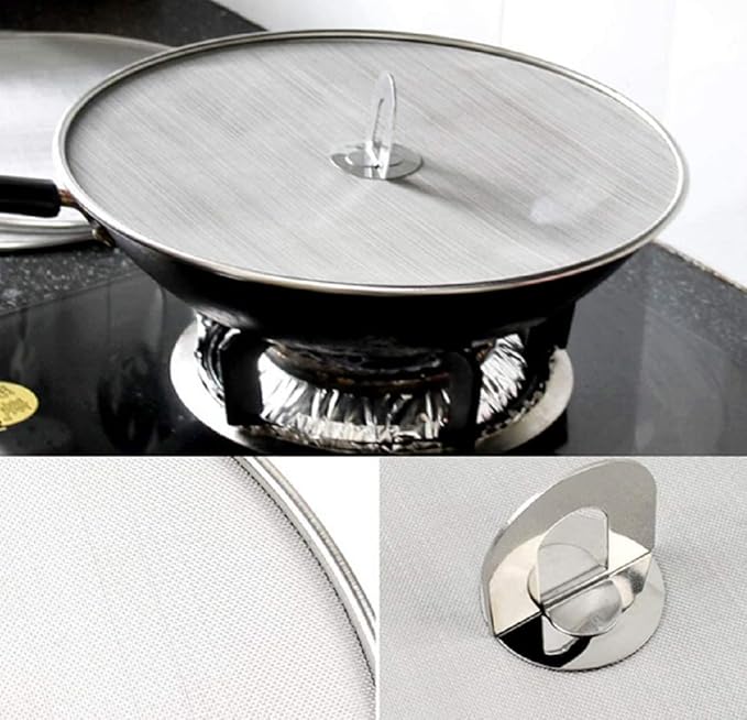 304 tainless Steel Splatter Screen Pan Lid - Image 5