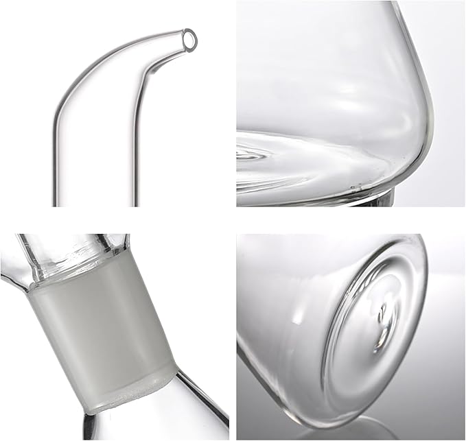 ELETON Conical 8 oz Glass Oil Dispenser – No Drip Olive Oil Cruet - Image 7