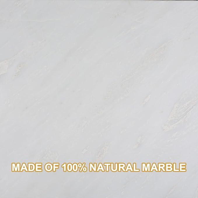 Koville Natural Marble Paper Towel Holder Countertop, 6“ Genuine Stone Paper - Image 6
