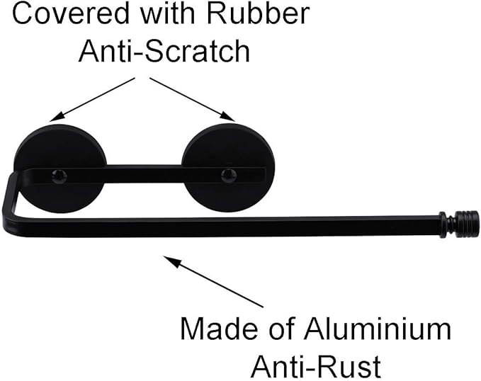 Magnetic Paper Towel Holder for Fridge, 12.3" Heavy Duty Magnet Rack, No Drill - Image 5