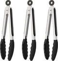 Hotec Silicone Kitchen Tongs for Cooking 9-Inch Serving Tongs by Hotec