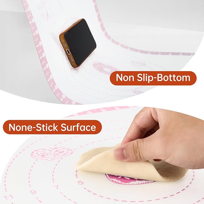Silicone Baking Mat with 10 Recipes, Pastry Mat - Image 8