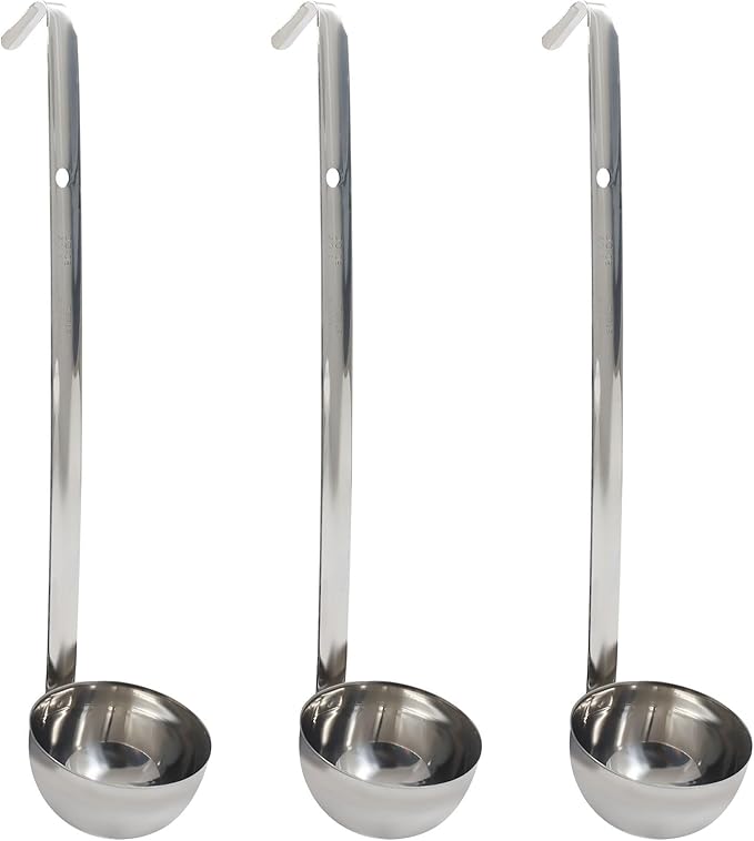 3 Oz Stainless Steel Ladle, Portioning and Serving Soup and Stew in Restaurants by Auvotuis