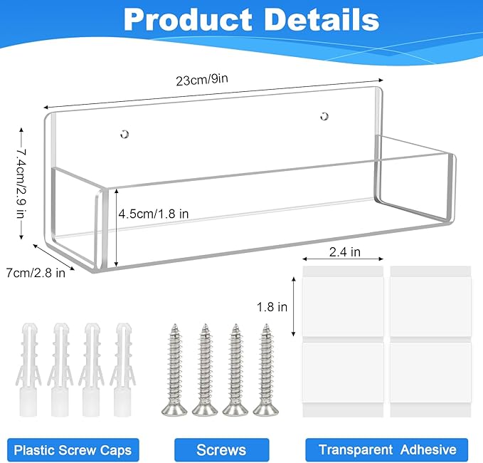 Acrylic Spice Rack Wall Mount - Image 3