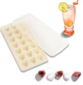 Heart Shape Ice Cube Tray, 21 Holes Silicone Ice Cube Mold by TFQXA1Z