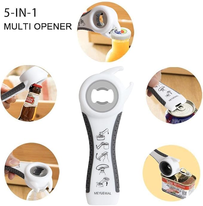 Jar Opener Bottle Opener for Weak Hands, 5 in 1 Multi-Function Can Opener - Image 6