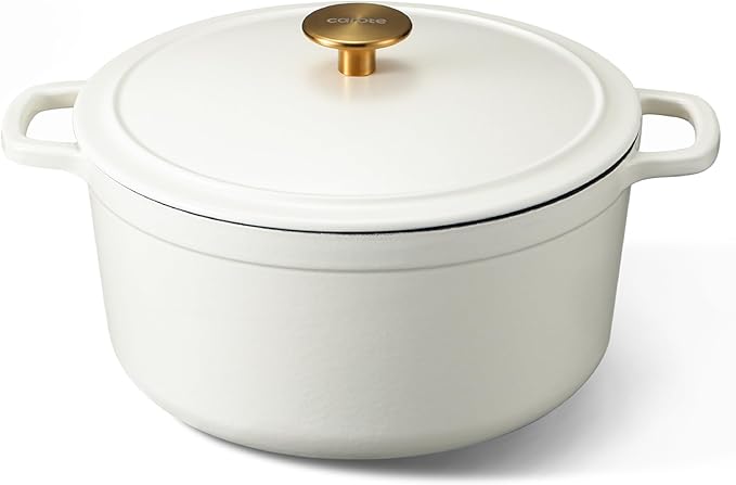 CAROTE 5QT Enameled Cast Iron Dutch Oven Pot by CAROTE