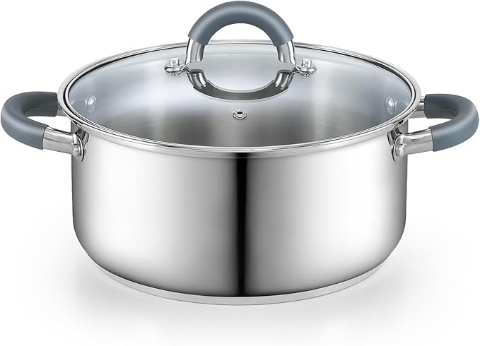Cook N Home 5.5-Quart Sauce Pot Stainless Steel Stockpot by CookNHome