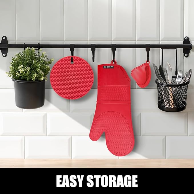 Rorecay 6pcs Oven Mitts and Pot Holders Sets - Image 9