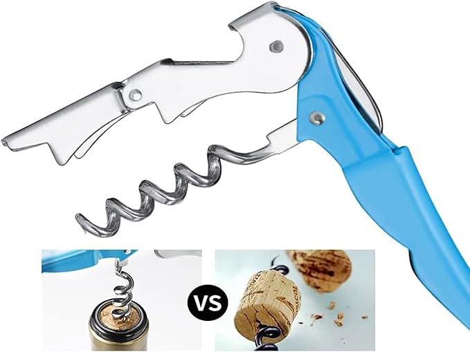 Professional Waiter Corkscrew Wine Openers Set, Heavy Duty Stainless Steel - Image 3