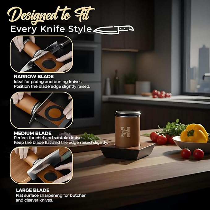 4 Angles High Carbon Stainless Steel Rolling Knife Sharpener - Image 8