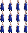 12 Pcs Bib Blue Aprons for Women Men Unisex Adult by TSDSTORY