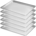 Full Size Commercial Quality Baking Sheet Pan, Bastwe Aluminum Cookie Tray Pan by BASTWE